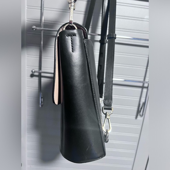 Kate Spade Black Leather ‘Make It Mine’ BACKPACK/CROSSBODY CUSTOMIZABLE LOCK EUC - Picture 14 of 17